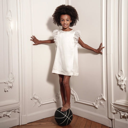 Timeless Beauty: A Silk Satin Frock for All Occasions Your Child Will Love