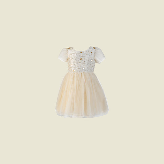 Gretel Ivory-Ballerina Dress (Front view) by Tilahn