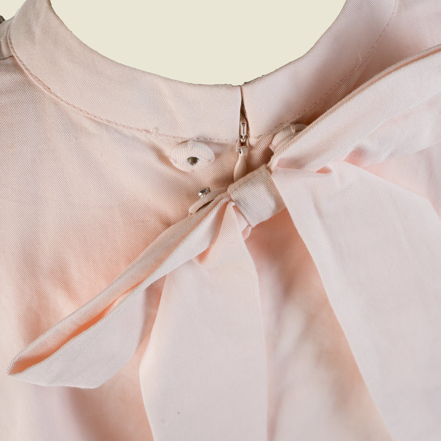 Hand Embroiderd Bow (Back view) Dressy shorts and top set cotton twill-Gia By Tilahn