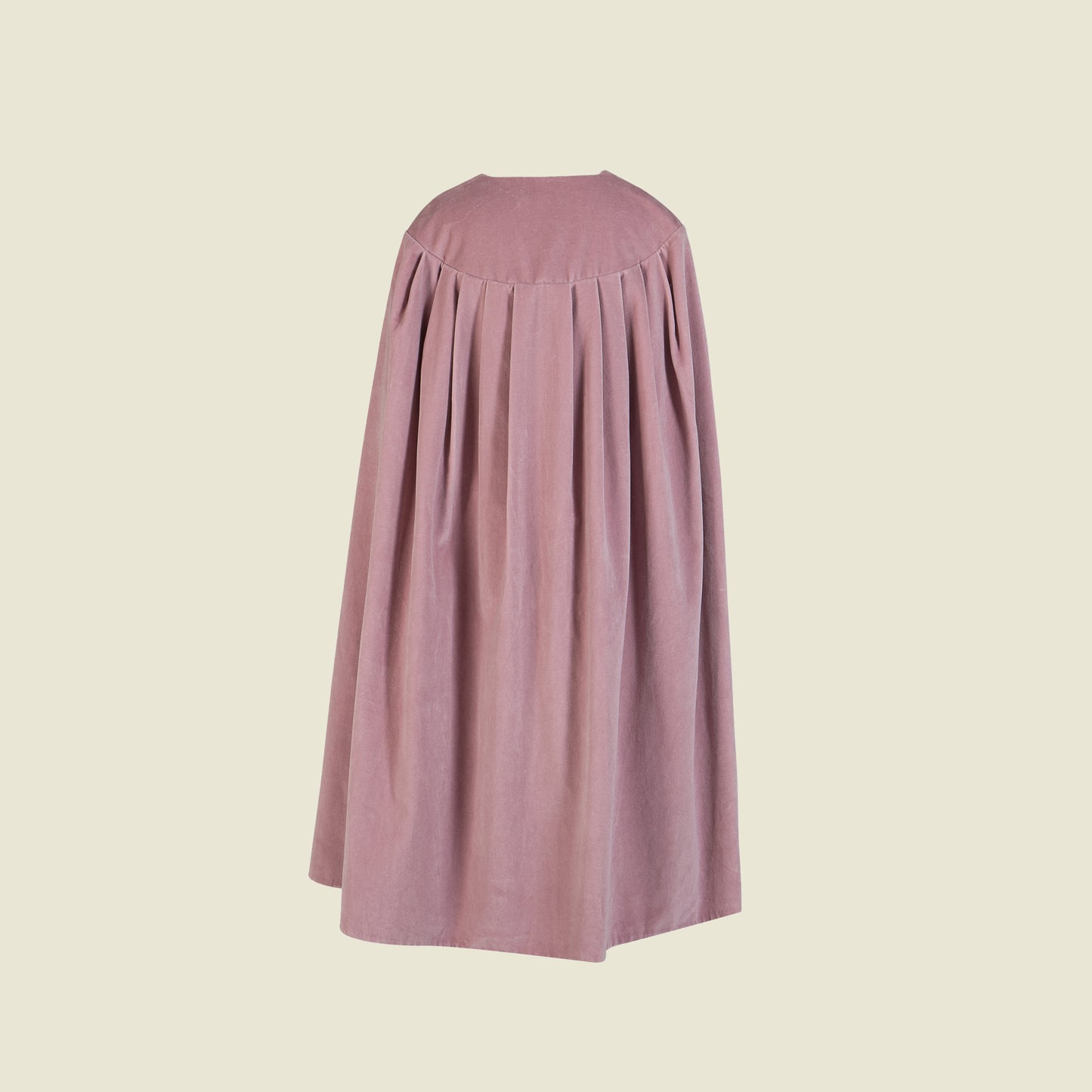 Cotton Velvet Cape (Back View)-Ghazal By Tilahn