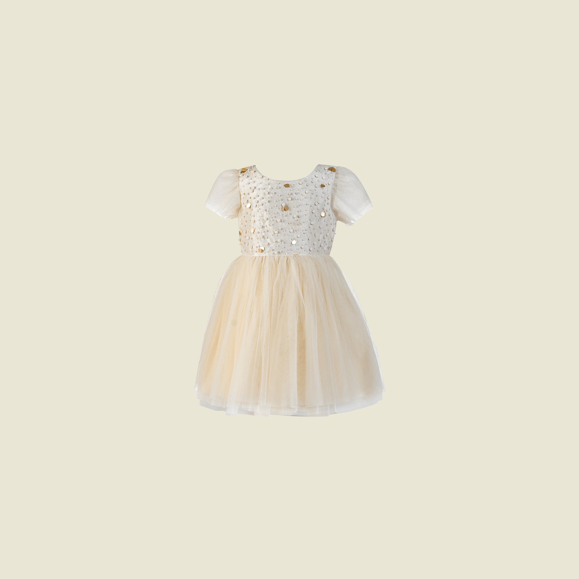Gretel Ivory-Ballerina Dress (Front view) by Tilahn