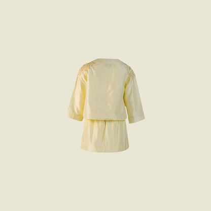 Jacket and Skirt Silk Taffeta Set (Back View)-Giuliette By Tilahn