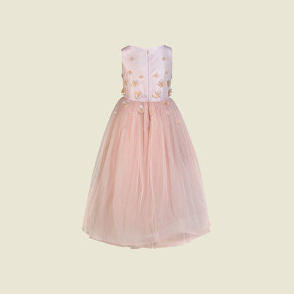 Organza silk full length dress (Back View) -Gauhar By Tilahn