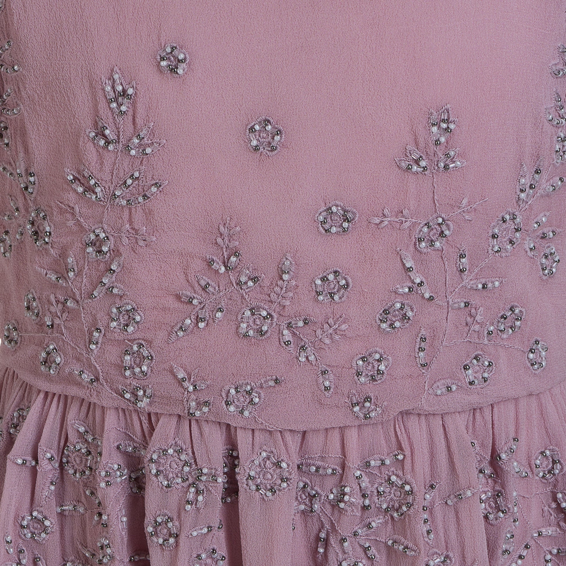 Thread and beads hand embroidery-Gianna By Tilahn